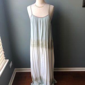 Anthropologie Illia Tie Dye Open Back Maxi Dress